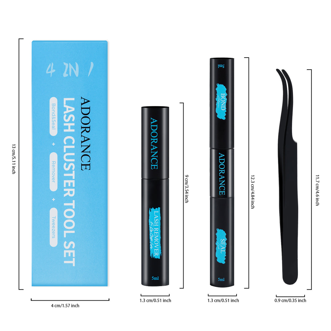 ✨ADORANCE 4-in-1 Lash Bond & Seal Kit with Tweezers